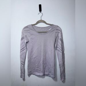 Fabletics Isabella Seamless Long-Sleeve Top in Purple See measurements